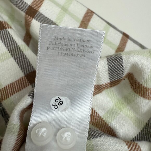 Everlane Boxy Button Front Cotton Flannel Plaid Oversized Long Sleeve Shirt S - Picture 8 of 8